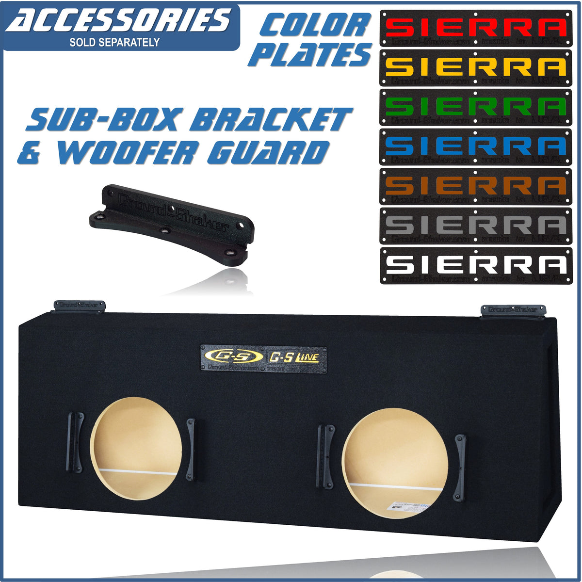 Ground Shaker GS-STGM312B subwoofer enclosure for Fits 99–06 GMC Sierra Regular Cab