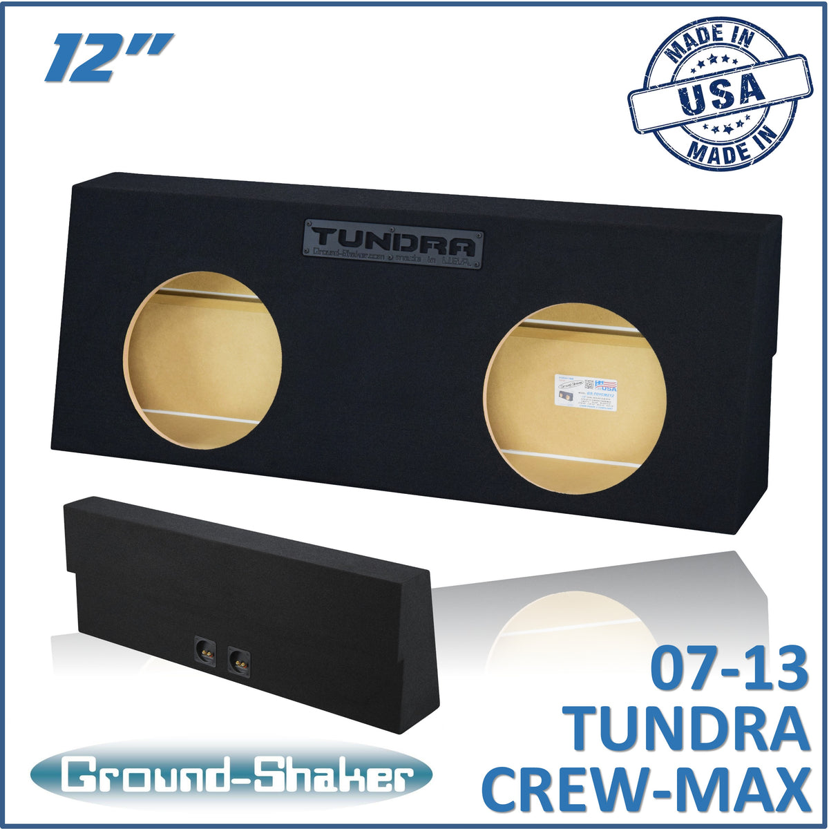 Ground Shaker GS-TOYCM212 subwoofer enclosure for Fits 07–13 Toyota Tundra CrewMax