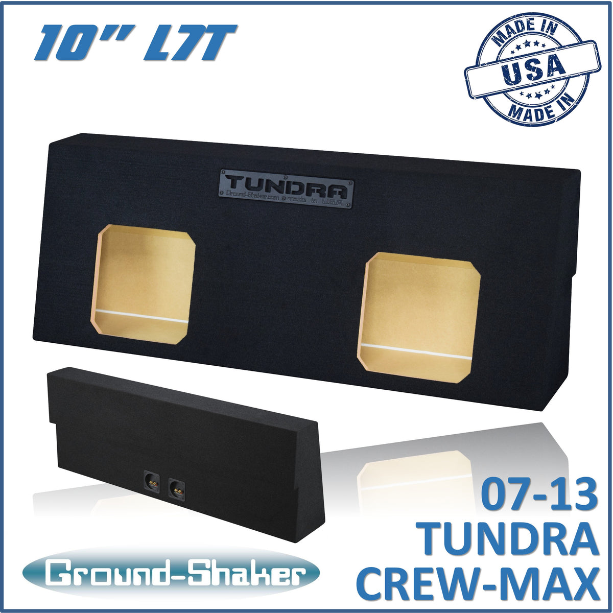 Ground Shaker GS-TOYCML7T210B subwoofer enclosure for Fits 07–13 Toyota Tundra CrewMax