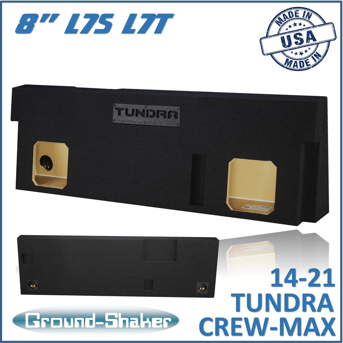 Ground Shaker GS-TOYCRKK28B subwoofer enclosure for Fits 14–21 Toyota Tundra CrewMax