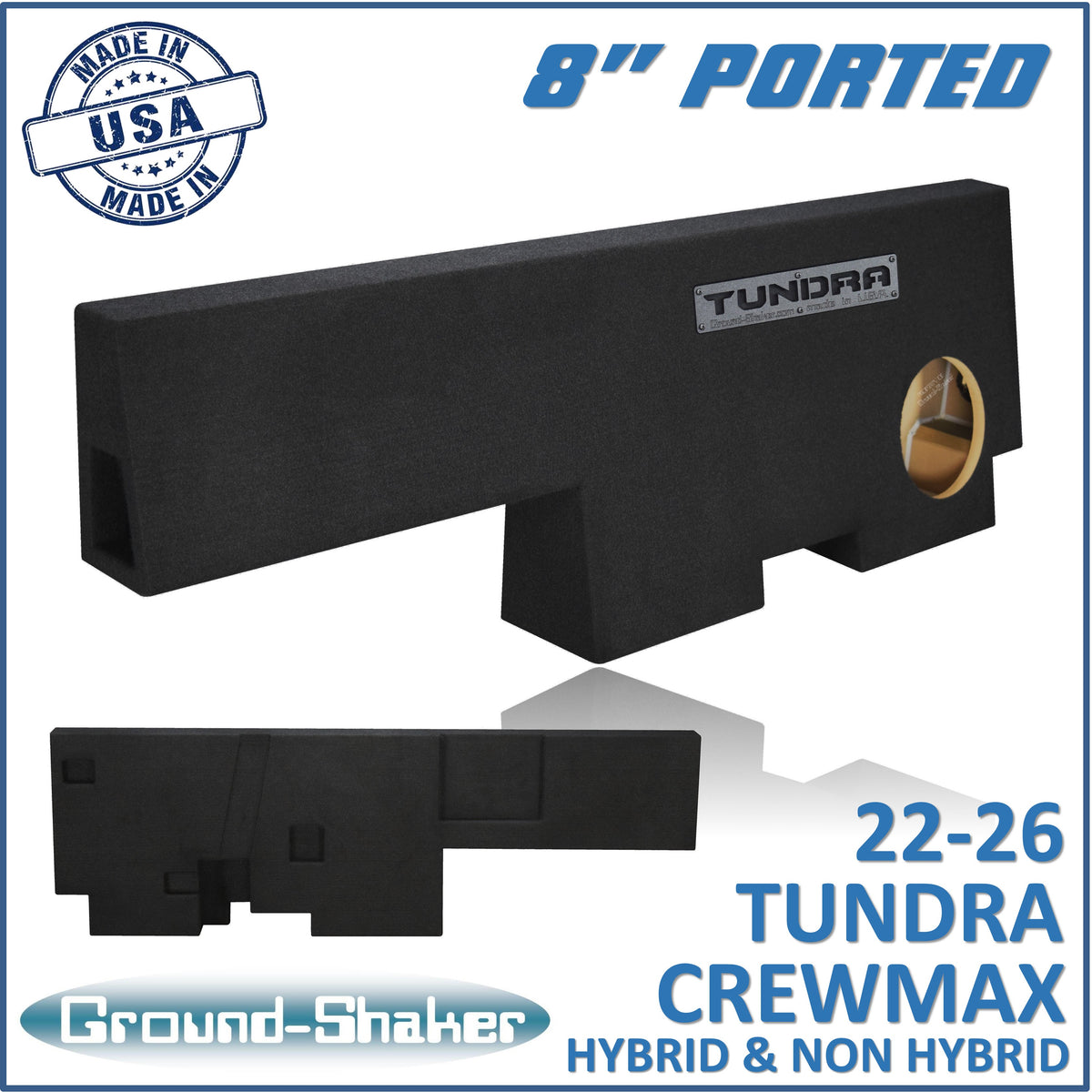 Ground Shaker GS-TOYMXP18B subwoofer enclosure for Fits 22–26 Toyota Tundra CrewMax