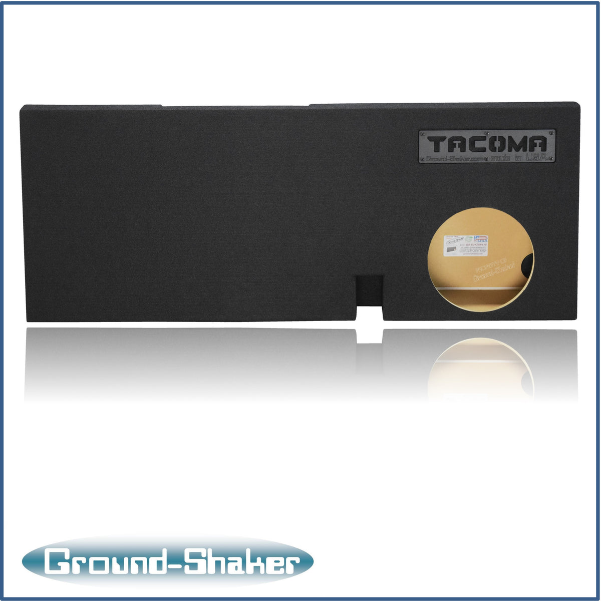 Ground Shaker GS-TOYTXP110B subwoofer enclosure for Fits 05–23 Toyota Tacoma Double Cab