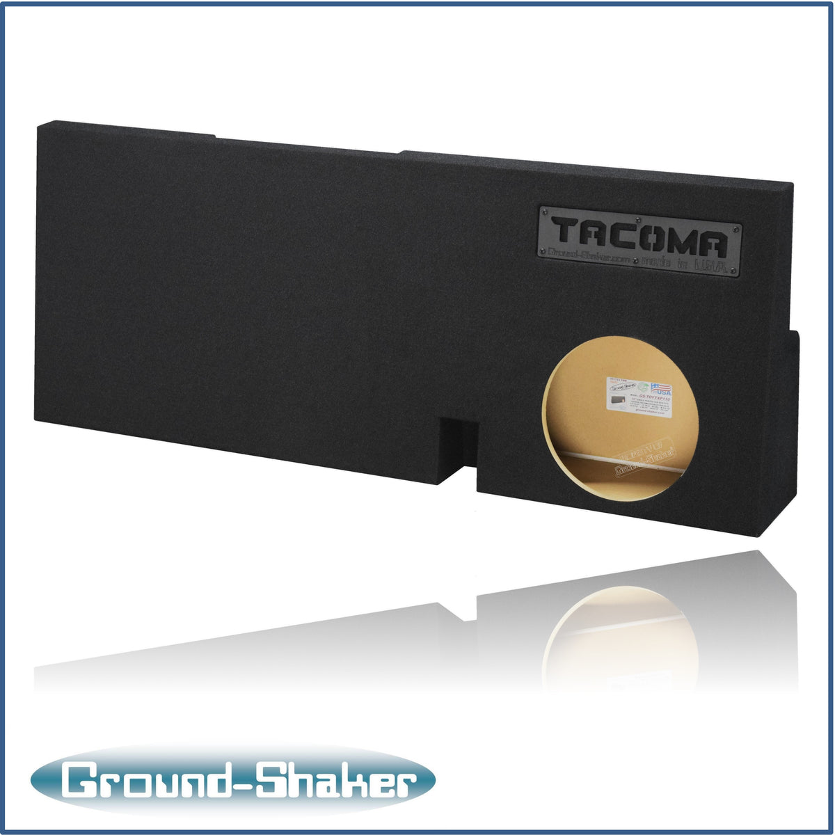 Ground Shaker GS-TOYTXP110B subwoofer enclosure for Fits 05–23 Toyota Tacoma Double Cab