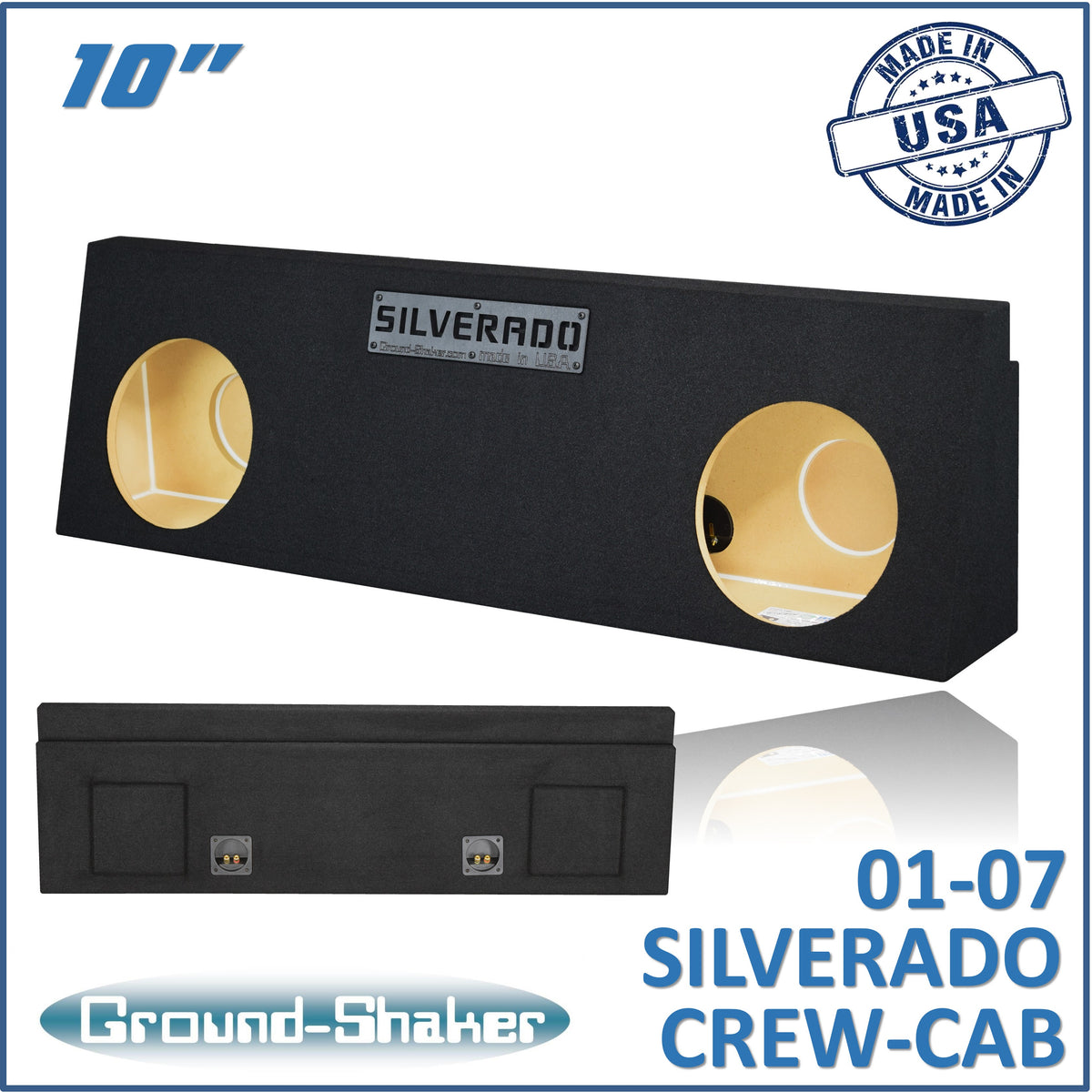 GS-WCHV210B subwoofer enclosure for Fits 01–07 Chevy Silverado Crew Cab