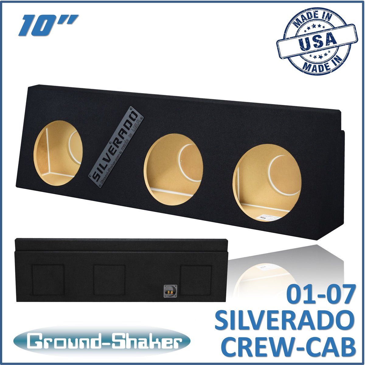 GS-WCHV310B subwoofer enclosure for Fits 01–07 Chevy Silverado Crew Cab