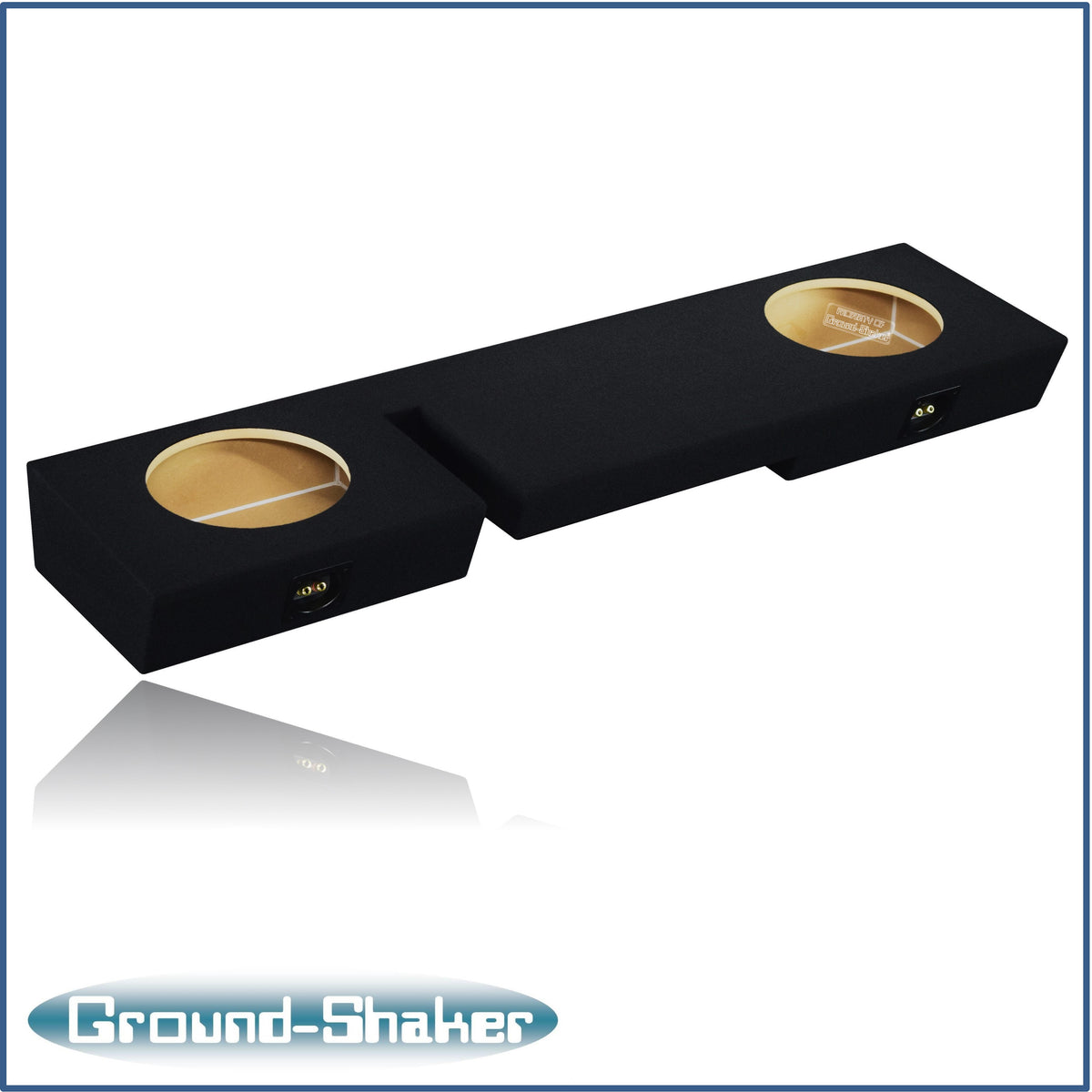Ground Shaker GS-WF150210B dual 10 inch sealed enclosure for 97–99 Ford F-150 Ext-Cab — side view