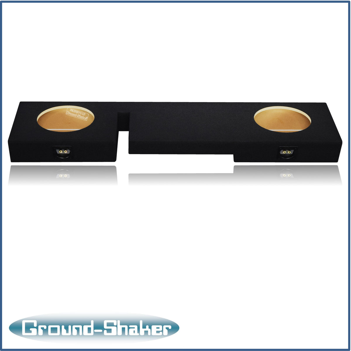 Ground Shaker GS-WF150210B dual 10 inch sealed enclosure for 97–99 Ford F-150 Ext-Cab — terminal detail