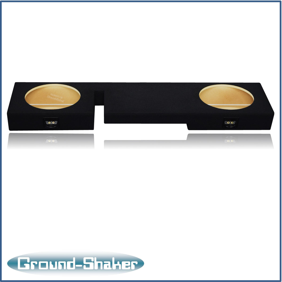 Ground Shaker GS-WF150212B dual 12 inch sealed enclosure for 97–99 Ford F-150 Ext-Cab — terminal detail