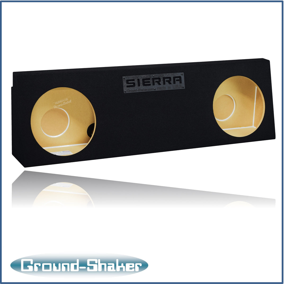 Ground Shaker GS-WGM212B subwoofer enclosure for Fits 01–07 GMC Sierra Crew Cab