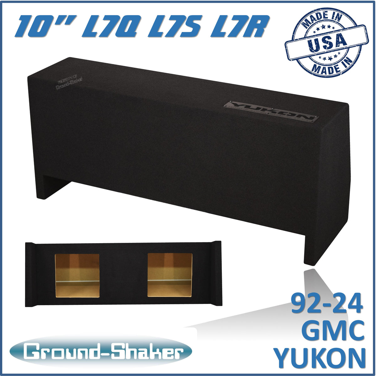 Ground Shaker GS-YKDFKK210B subwoofer enclosure for Fits 92–24 GMC Yukon