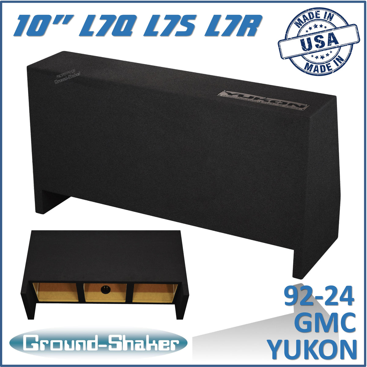 Ground Shaker GS-YKDFKK310B subwoofer enclosure for Fits 92–24 GMC Yukon