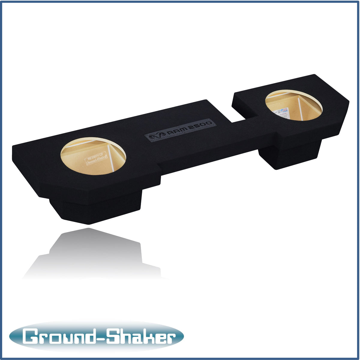 Ground Shaker GS-ZDG2500TW3210B subwoofer enclosure for Fits 03–24 Dodge Ram 2500/3500 Crew Cab & Quad Cab