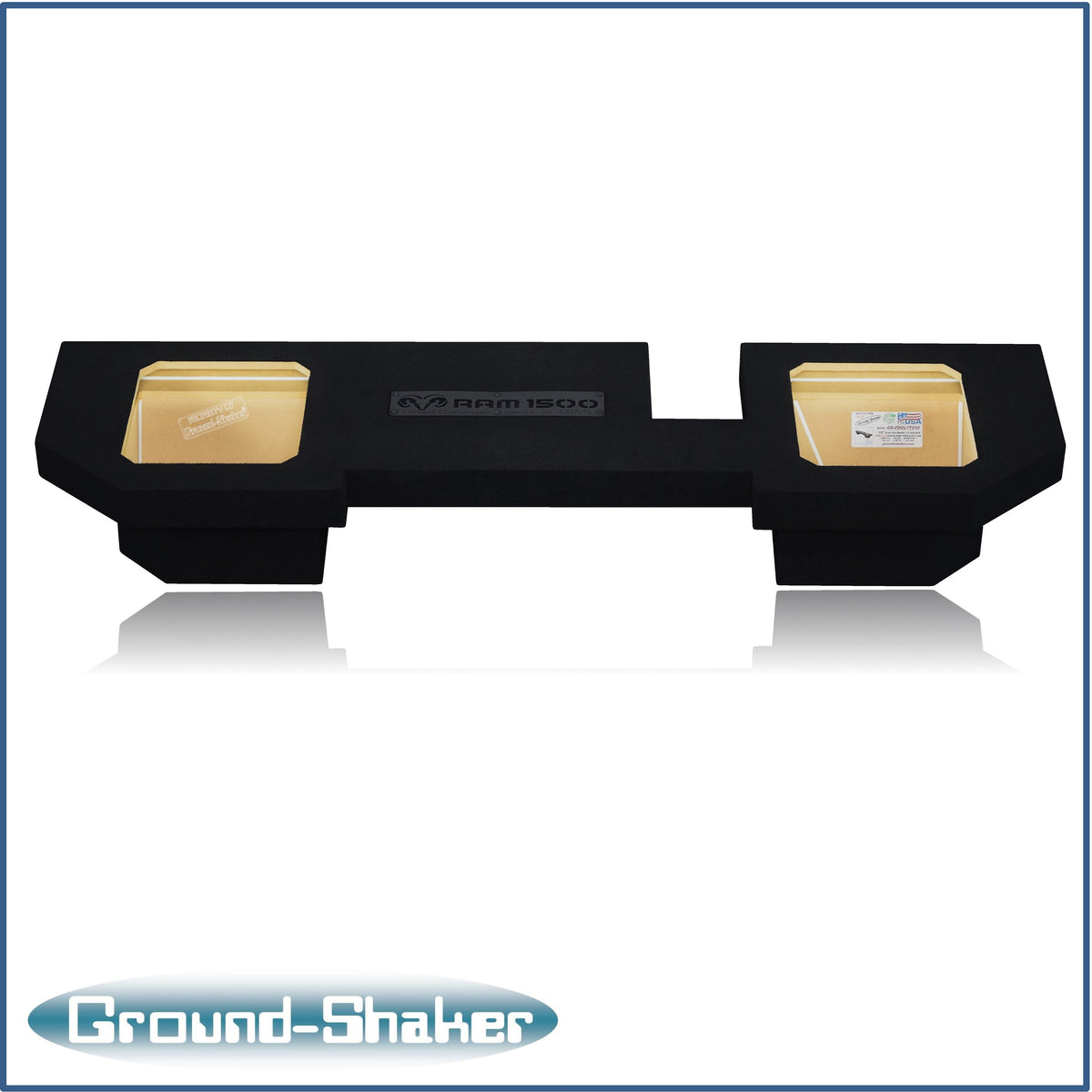 Ground Shaker GS-ZDG1500L7T210B subwoofer enclosure for Fits 02–18 Dodge Ram 1500 Crew Cab & Quad Cab