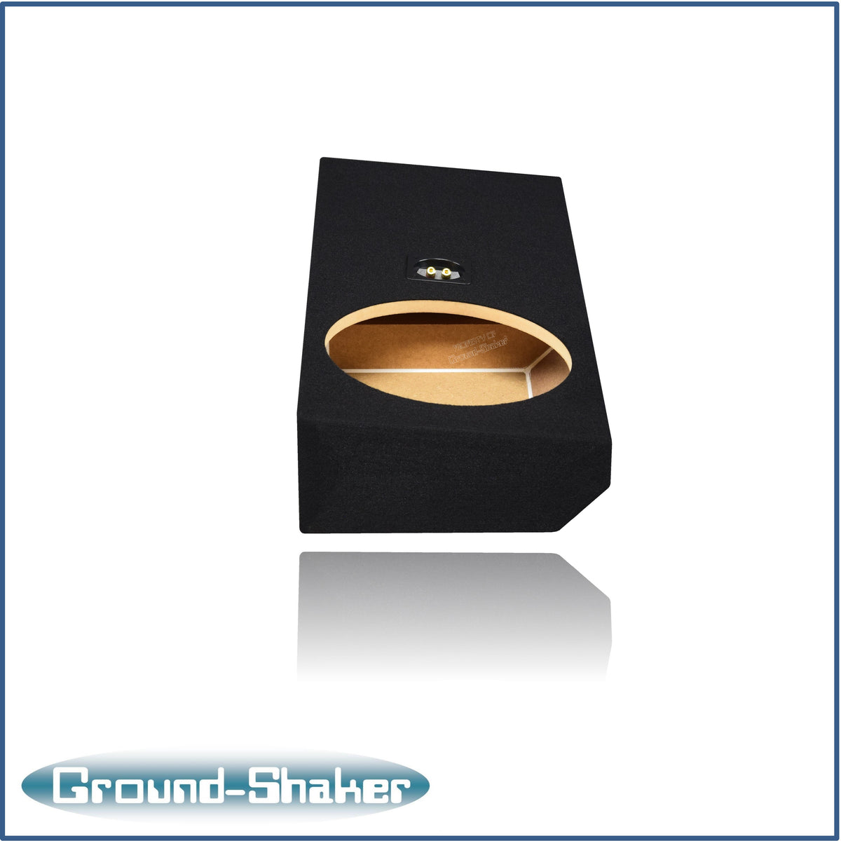 Ground Shaker GS-ZF150112B 12 inch sealed enclosure for 2004–2008 Ford F-150 — angle view