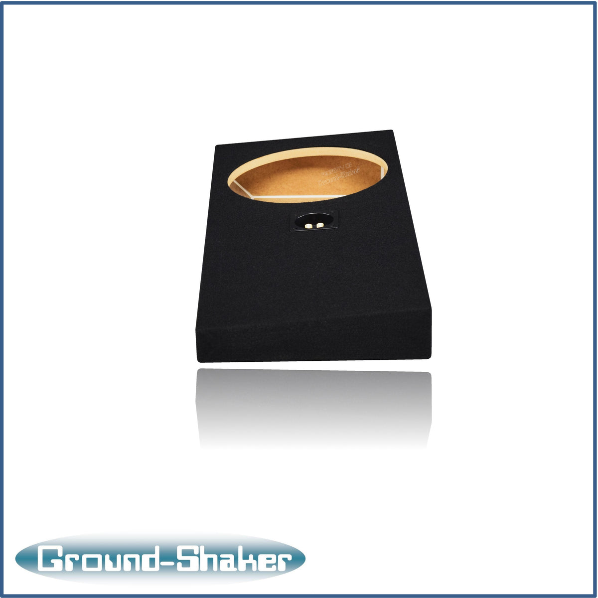 Ground Shaker GS-ZF150112B 12 inch sealed enclosure installed under rear seat of Ford F-150