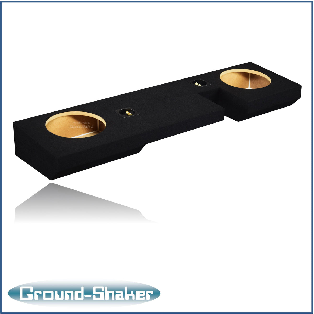Ground Shaker GS-ZF150210B dual 10 inch sealed enclosure for 04–08 Ford F-150 — side view