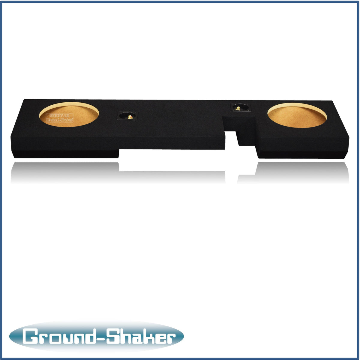 Ground Shaker GS-ZF150210B dual 10 inch sealed enclosure for 04–08 Ford F-150 — terminal detail