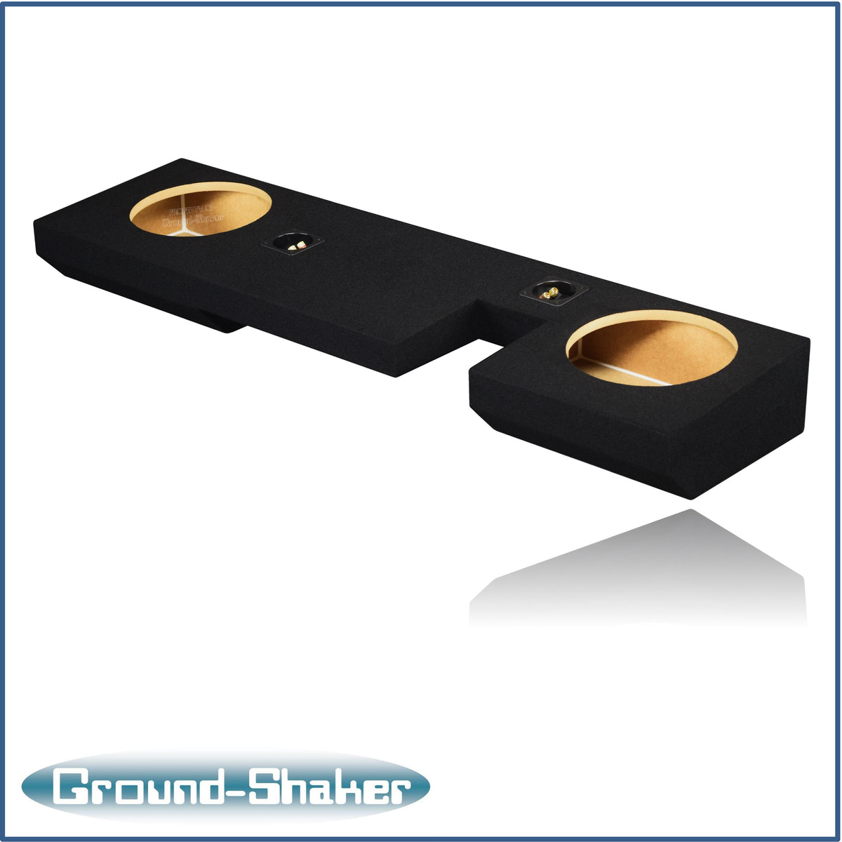 Ground Shaker GS-ZF150210B dual 10 inch sealed enclosure for 04–08 Ford F-150 — carpet finish detail