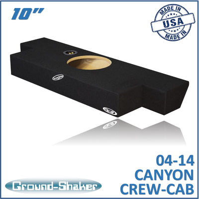 Ground Shaker GS-COGM110B subwoofer enclosure for Fits 04–14 GMC Canyon Crew Cab