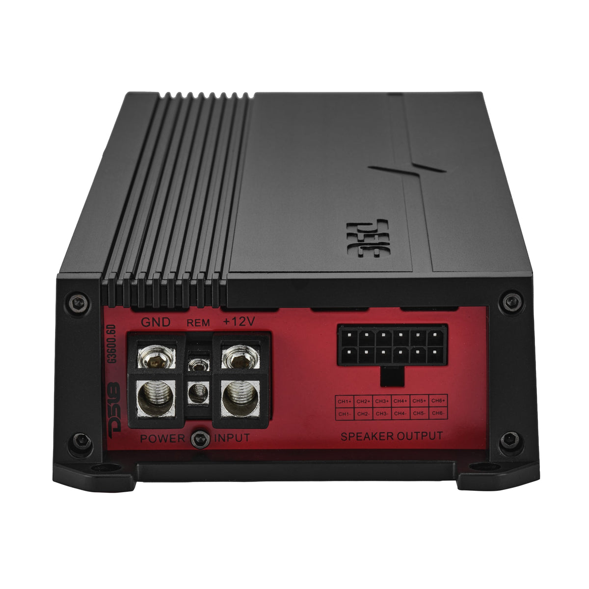 DS18 G3600.6D GEN-X 6-channel Class D full-range amplifier, matte black