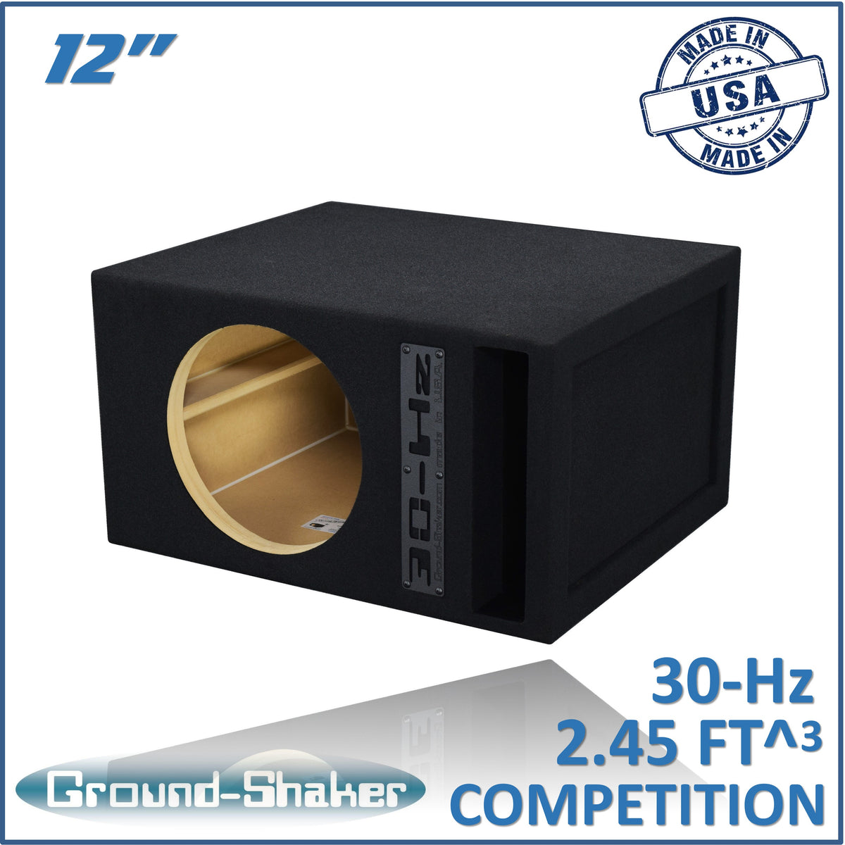 Ground Shaker GS-30HZ112B single 12" 30Hz ported sub box — view 1