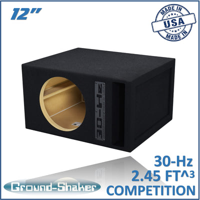 Ground Shaker GS-30HZ112B single 12" 30Hz ported sub box — view 1