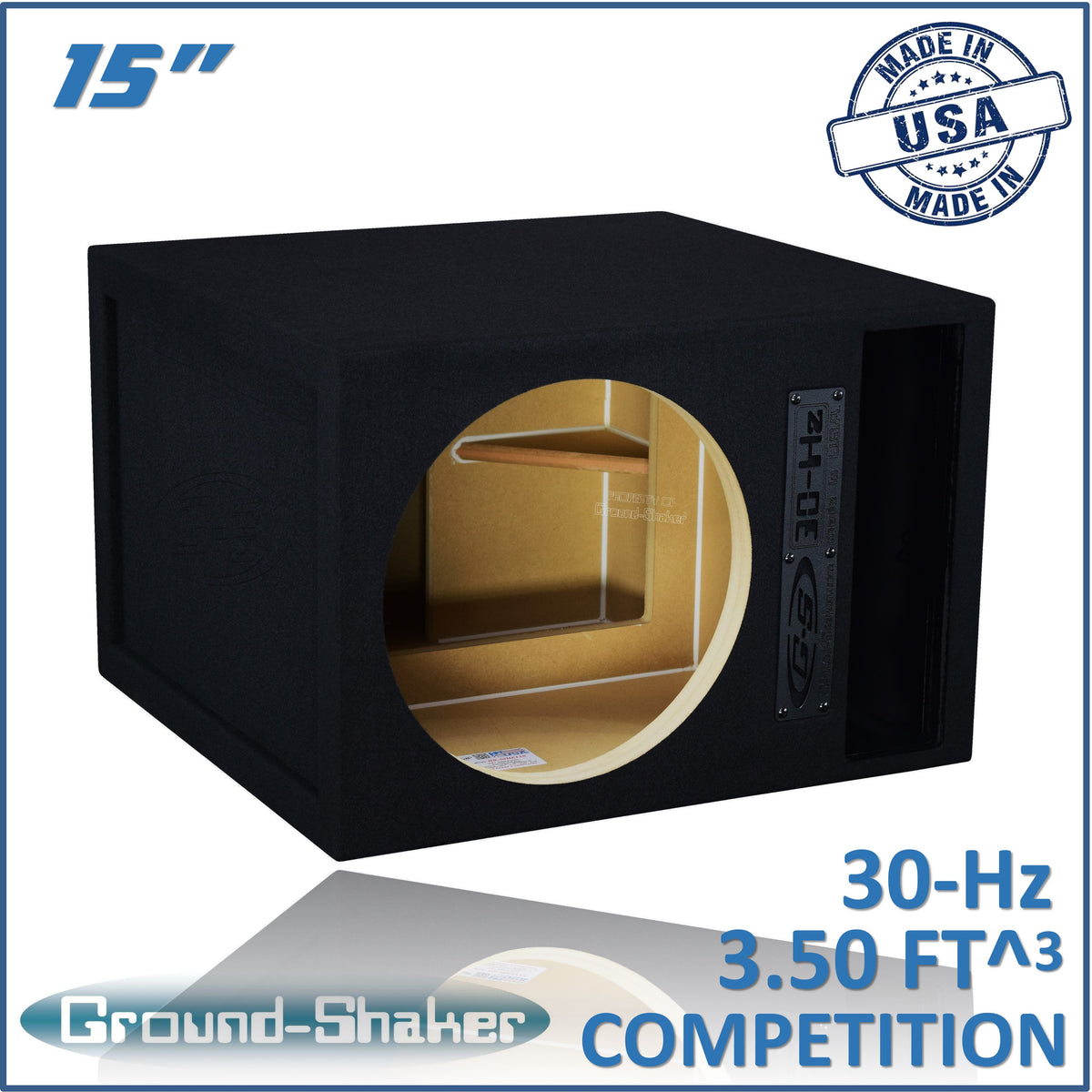 Ground Shaker GS-30HZ115B single 15" 30Hz ported sub box — view 1
