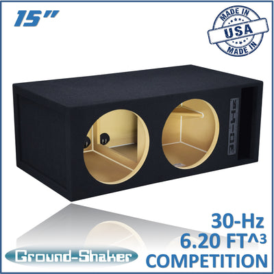 Ground Shaker GS-30HZ215B dual 15" 30Hz ported sub box — view 1