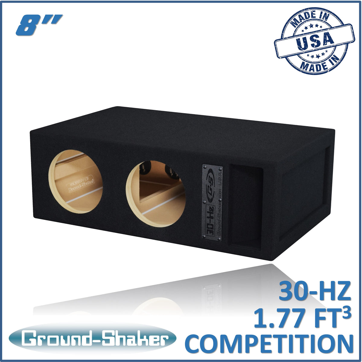 Ground Shaker GS-30HZ28B dual 8" 30Hz ported sub box — view 1