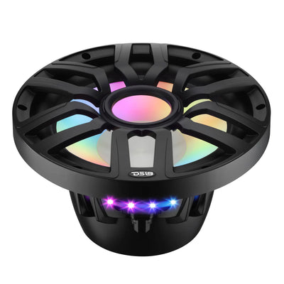 12” Marine Subwoofer with Hybrid Magnet Motor, Removable Grille and Digital LED Lights - 600W RMS 4-Ohm