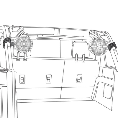 DS18 BRO-CLPX/BK tower clamp dimensional drawing