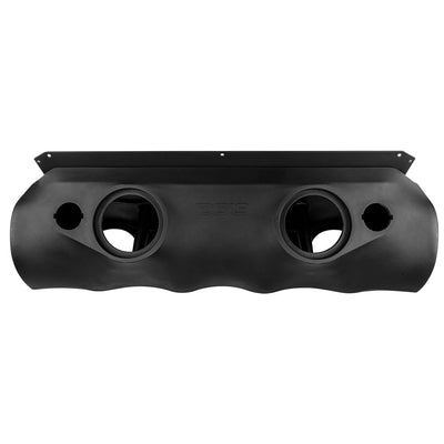 DS18 BRO-SBAR/BK sound bar rear view with empty speaker mounts