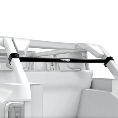 DS18 BRO-TUBE/BK tower mounting tube installed in a Ford Bronco 6th Gen, back side view