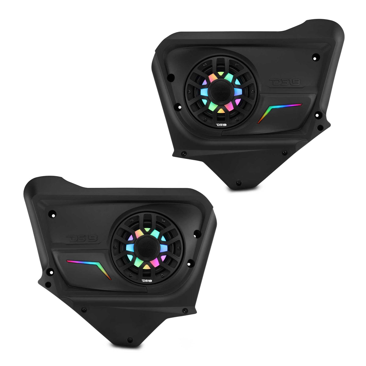 DS18 CA-X3BD6LD Can-Am Maverick X3 Max rear door speaker panels loaded with NXL-IQ6 speakers