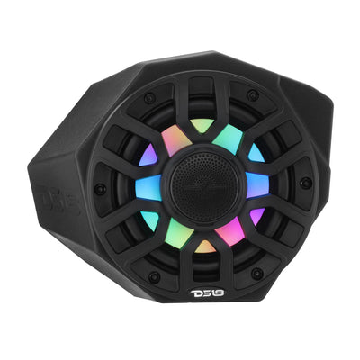 Can-Am Maverick X3 Kick Panel Speaker Pods Loaded with (2) NXL-IQ6/BK Speakers and Digital LED Lights