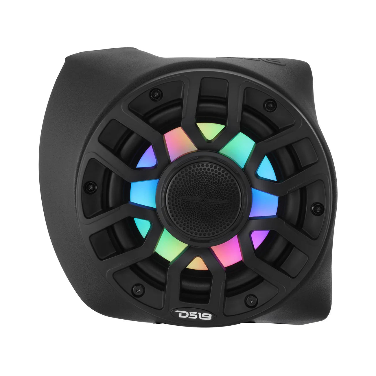 Can-Am Maverick X3 Rear B-Pillar Speaker Pods Loaded with (2) NXL-IQ6/BK Coaxial Speakers with LED Lights