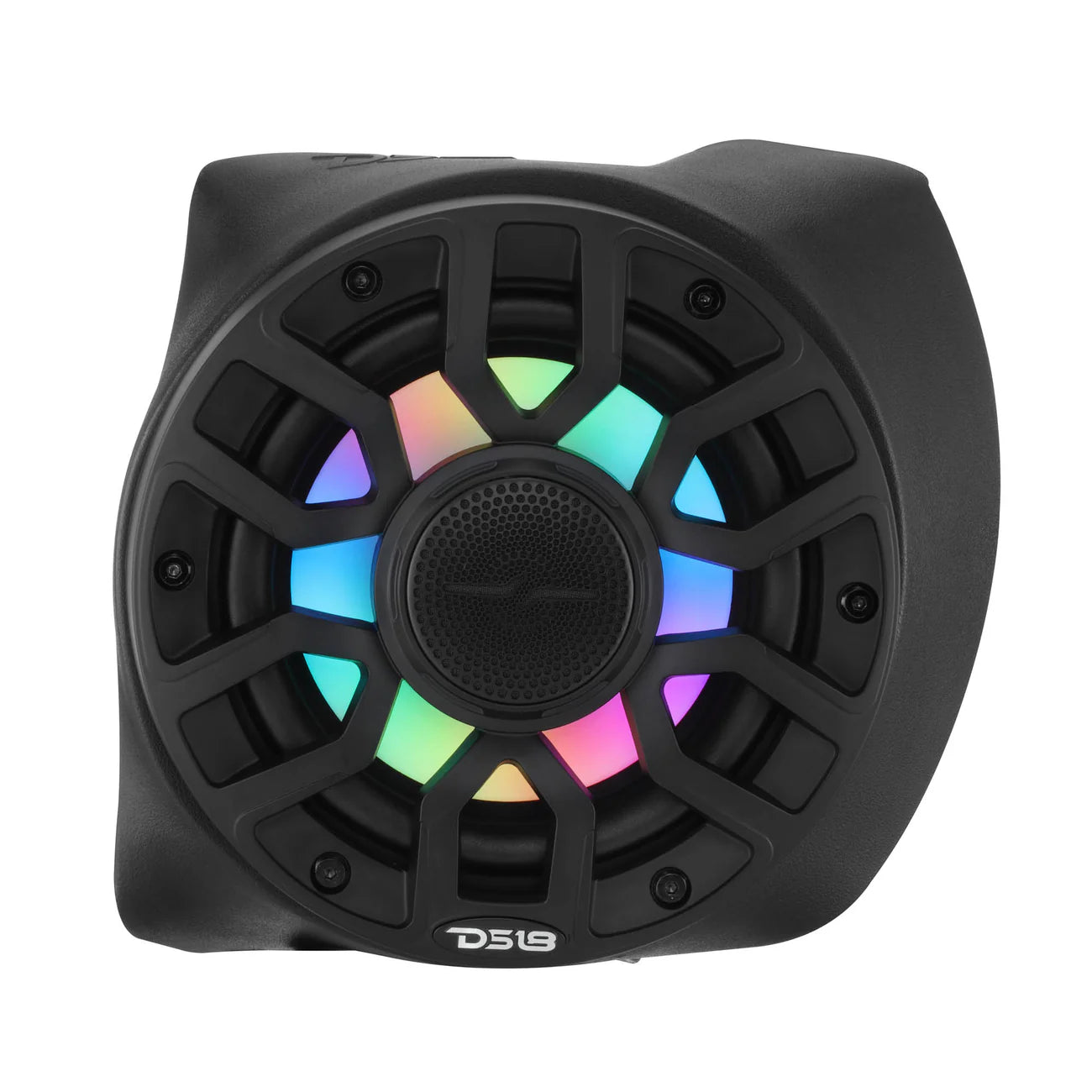 Can-Am Maverick X3 Rear B-Pillar Speaker Pods Loaded with (2) NXL-IQ6/BK Coaxial Speakers with LED Lights