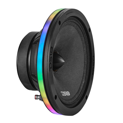 DS18 DLRING mounted behind an 8-inch speaker, right angle