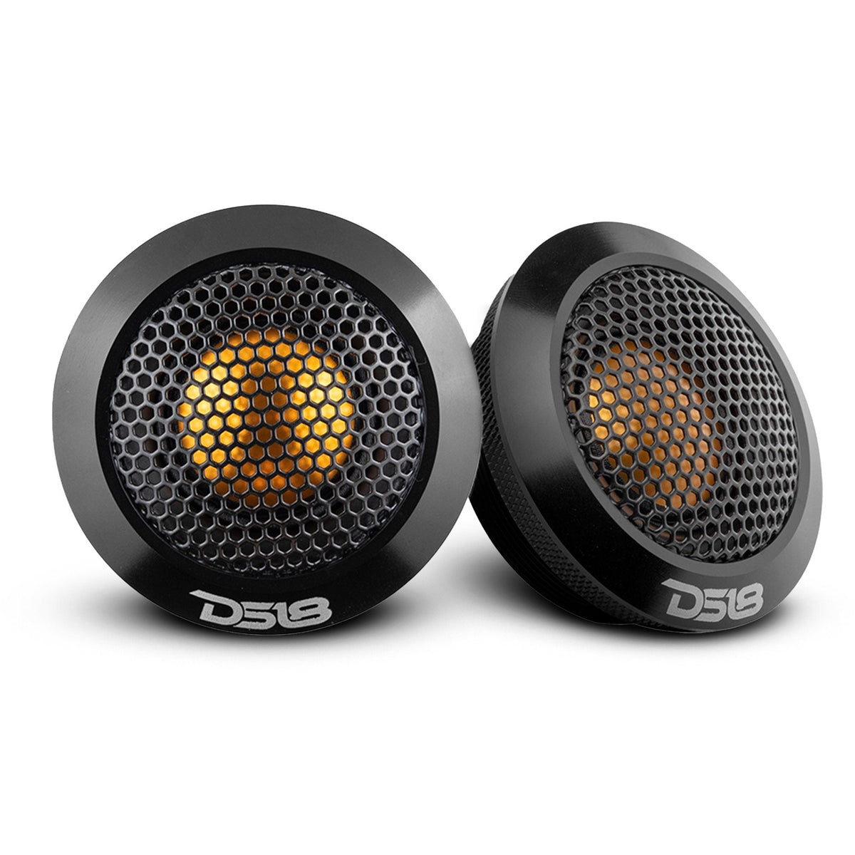 DS18 DTX 2.2" titanium dome tweeter with silver aluminum body, main view