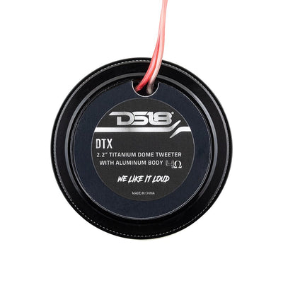 DS18 DTX rear view showing neodymium motor and terminals