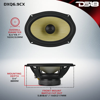 DXQ6.9CX dimensions diagram