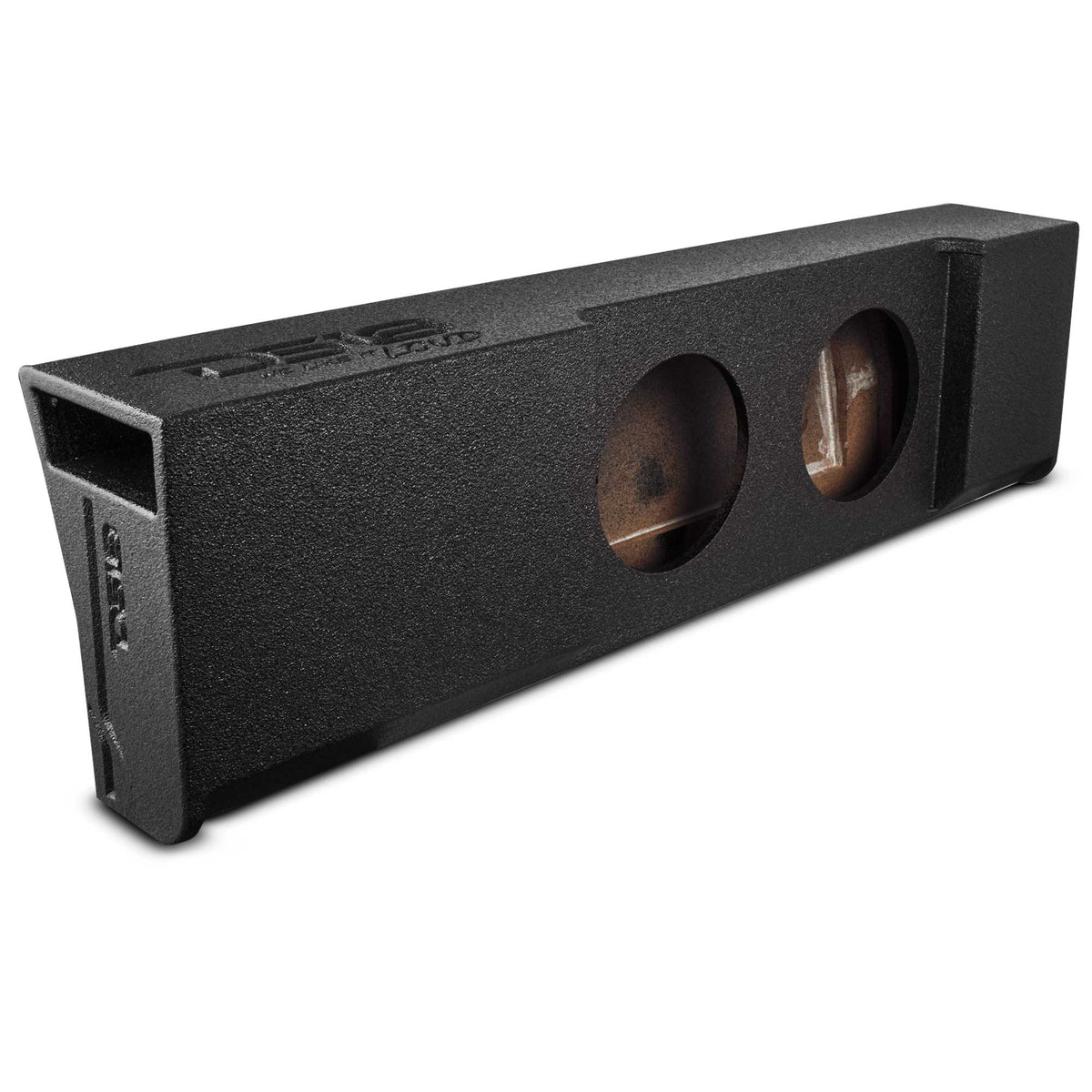 DS18 EBM-DFPFORDDLX-2X10 dual 10-inch down-fire ported under-seat subwoofer enclosure for Ford crew cabs
