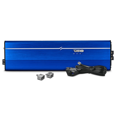 DS18 FRP-12K Compact Full-Range Class D 1-Channel Monoblock Amplifier — Blue