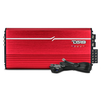 DS18 FRP-2.5K5 Compact Full-Range Class D 5-Channel Amplifier — Red