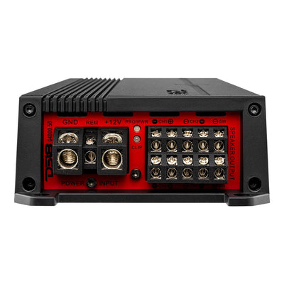 DS18 G4000.5D amplifier right side view showing crossover and gain controls