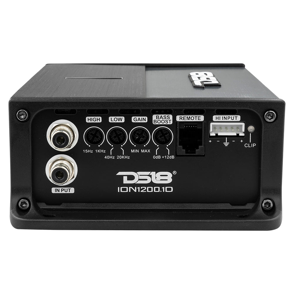 DS18 ION1200.1D left side, inputs and controls