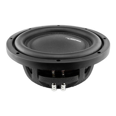 DS18 IXS10 shallow-mount subwoofer front three-quarter view