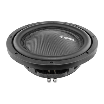 DS18 IXS12 shallow-mount subwoofer front three-quarter view