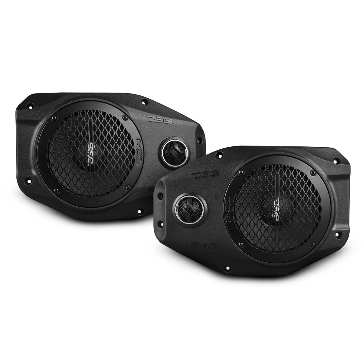 DS18 JL-SB6 loaded 6.5 inch overhead soundbar speaker pod for Jeep JL/JLU/JT, front view