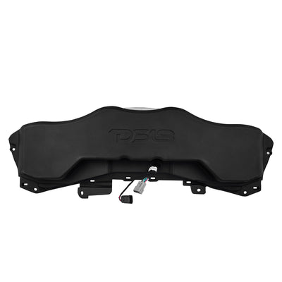 DS18 JL24-SBAR/BK sound bar rear view showing the molded DS18 logo and the harness connector